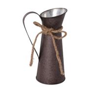 KAHDGSS Antiguas casas de campo jarra de metal jarrón de leche puede shabby flor titular para el hogar decorativo cubo de hierro decoraciones jardín rústico titular de la flor