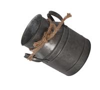 KAHDGSS Antiguas casas de campo jarra de metal jarrón de leche puede shabby flor titular para el hogar decorativo cubo de hierro decoraciones jardín rústico titular de la flor