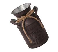 KAHDGSS Antiguas casas de campo jarra de metal jarrón de leche puede shabby flor titular para el hogar decorativo cubo de hierro decoraciones jardín rústico titular de la flor