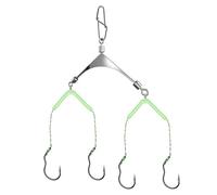 KAHDGSS Anzuelos De Pesca Multiusos Acero Inoxidable con Divisor Ángulos Amplios Marco Visible Nocturno Que Mejora La Eficiencia Anzuelo Antienredos