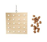 KAHDGSS Bird Toy Parrot Capriendo Jaula De Pájaros Corks Corks Pequeños Pájaros Medianos Madera Jaula para Tortolitos Conure