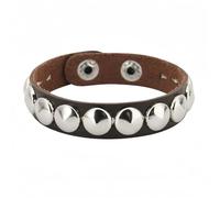 KAHDGSS Brazalete con vanguardistas, Pulsera Redonda y con Tachuelas de Metal, Amantes del Rock gótico y Alternativa, Cadena de Mano