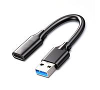 KAHDGSS Cable adaptador USB 3.2 macho a tipo C hembra, velocidad rápida, sincronización de datos de 10 Gbps y carga para dispositivos con puerto USB A tipo C convertidor