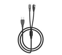KAHDGSS Cable de carga USB 2 en 1 de 1 m, compatible con auriculares de conducción ósea, para cable de carga eficiente, adaptador de pin