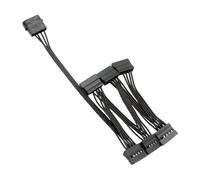 KAHDGSS Cable de extensión de alimentación de 15 pines macho a 3/4/5/6 cable hembra grande de 4 pines, adaptador de corriente para discos duros, adaptador de hardware de extensión de computadora