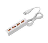 KAHDGSS Cable de extensión USB 2.0 de 4 puertos macho a hembra, convertidor USB 2.0 macho a USB hembra divisor para transferencia de datos
