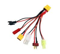 KAHDGSS Cable Profesional XT60 6 Salidas De 30 Campamentos Diseño Resistente Calor para Entusiastas Remotos Kit Adaptador Profesionales
