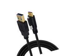 KAHDGSS Cable USB C portátil a transmisión de datos con salida centralizada y tornillos de bloqueo para aplicaciones de fábrica Cable USB para cámara industrial con bloqueo de tornillo