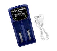 KAHDGSS Carga De Batería Recargable De Viaje con 2 Ranuras para Celdas De 3 7 V Y 4 2 V Incluidas 18500 26700 32650 Detalle De Resorte Ajustable Diseño Deslizante Ajustable Carga