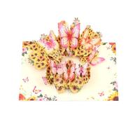 KAHDGSS Charm Popup Butterfly Cards For Birthdays Handmade Flower Greetings with Space Saving Designs For Personalize Messages Paper Craft