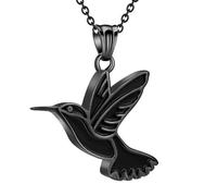 KAHDGSS Collar De Conmemoración Mascotas con Incisión Pájaro Sostenido Amuleto Urna Resistente Desgaste para Transportar Cenizas Preciadas Forma Segura Amuleto Recuerdo Mascotas