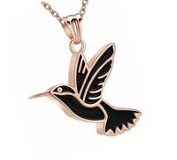 KAHDGSS Collar De Conmemoración Mascotas con Incisión Pájaro Sostenido Amuleto Urna Resistente Desgaste para Transportar Cenizas Preciadas Forma Segura Amuleto Recuerdo Mascotas