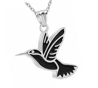 KAHDGSS Collar De Conmemoración Mascotas con Incisión Pájaro Sostenido Amuleto Urna Resistente Desgaste para Transportar Cenizas Preciadas Forma Segura Amuleto Recuerdo Mascotas