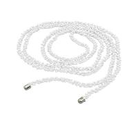 KAHDGSS Collar largo con cuentas de cristal artificial, inspirado en la época, ligero, multicapa, accesorio hecho a mano, delicado collar de cadena de cuentas, talla única, como se describe, como se