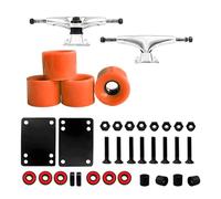 KAHDGSS Conjunto de Camiones para monopatines y longboards con Ruedas de 5 Pulgadas con Rueda de conducción de 60 mm y rodamientos Profesionales Juego de Camiones para longboards