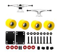KAHDGSS Conjunto de Camiones para monopatines y longboards con Ruedas de 5 Pulgadas con Rueda de conducción de 60 mm y rodamientos Profesionales Juego de Camiones para longboards