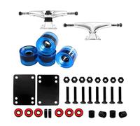 KAHDGSS Conjunto de Camiones para monopatines y longboards con Ruedas de 5 Pulgadas con Rueda de conducción de 60 mm y rodamientos Profesionales Juego de Camiones para longboards