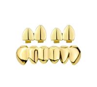 KAHDGSS Conjunto de Grillzs de Dientes de Hip Hop de Actuaciones delicadas Conjunto de Grillzs de Dientes Brillantes Listos Accesorio de HipHop para Artistas Accesorios de Resistentes