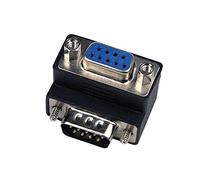 KAHDGSS Conversión De Puerto Serie RS232 DB9pin para Cabezal DB9 Macho a Adaptador De Codo De 90 Grados