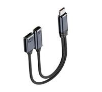 KAHDGSS Convertidores de tipo C a USB con salida de música, soporta transferencia rápida de datos para varios dispositivos electrónicos, PD100W, adaptador de alimentación tipo C a USB