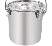 KAHDGSS Cubo De Leche Acero Inoxidable 3L/5L para Vacas Cabras Y Caballos Accesorios para Máquinas Ordeño A Prueba Herrumbre Cubo Leche Grado Comercial Acero Inoxidable