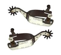 KAHDGSS Decoración De Espuela Bota Caballo Acero con Bajo Contenido Carbono Equipos Competición Caballos Niño Occidental para Hombres Y Mujeres Decoración Bota Caballo Duradera