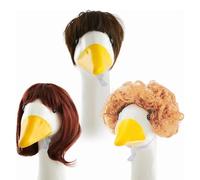 KAHDGSS Disfraz De Horquilla Criatura Juguetona con Artística Pájaros Ideales para Celebraciones Y Exhibiciones Temáticas Estatuas Gansos Set Pelucas Mascotas