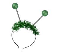 KAHDGSS Divertida y ligera diadema de bolas de primavera alienígena con fácil control de botón, tocados de disfraz para ocasiones de festivales, tocados de alienígena brillante