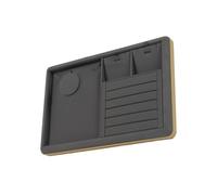 KAHDGSS Elegante bandeja organizadora de joyas de piel sintética resistente, accesorio para mujeres y niñas, anillos, aretes, collares, pulseras