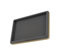 KAHDGSS Elegante bandeja organizadora de joyas de piel sintética resistente, accesorio para mujeres y niñas, anillos, aretes, collares, pulseras