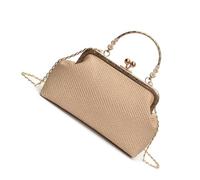 KAHDGSS Elegante bolsa cruzada con cierre para mujer, ligera, de poliuretano, compartimento espacioso, correa ajustable, varios colores, Khaki, One Size