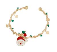 KAHDGSS Elegante Pulsera con Temática Navideña Que Combina Cascabeles Y Sombrero Navideño para Fiesta Regalo Creativo De Año Nuevo Elegante Pulsera con Campana De Papá Noel