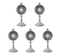 KAHDGSS Estatua católica JHSComuniónHominum Salvators Decoración de mesa de oficina en casa, estatua de cruz, regalo de religión, estatua de cruz