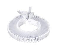 KAHDGSS Falso isabelino de malla blanca con volantes | Cuello desmontable para gargantilla de payaso victoriano, disfraces, disfraces de Halloween y accesorios teatrales
