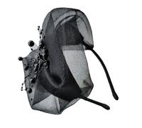 KAHDGSS Fashionable Bowknot Headbands Women's Beaded Fascinators Hat Headwear Elegant Hair Accessory for Wedding and Party Fascinator Hats for Women