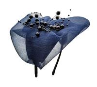 KAHDGSS Fashionable Bowknot Headbands Women's Beaded Fascinators Hat Headwear Elegant Hair Accessory for Wedding and Party Fascinator Hats for Women