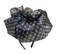 KAHDGSS Fashionable Bowknot Headbands Women's Beaded Fascinators Hat Headwear Elegant Hair Accessory for Wedding and Party Fascinator Hats for Women