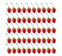 KAHDGSS Fruta falsa artificial de fresa decorativa, simulación de fresa sintética, decoración realista