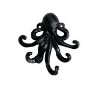 KAHDGSS Gancho de pulpo de hierro fundido con múltiples brazos Soluciones de almacenamiento de entrada para colgar llaves Sombreros y artículos pequeños en hogar o jardín Gancho de pulpo retro