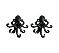 KAHDGSS Gancho de pulpo de hierro fundido con múltiples brazos Soluciones de almacenamiento de entrada para colgar llaves Sombreros y artículos pequeños en hogar o jardín Gancho de pulpo retro
