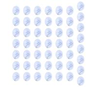 KAHDGSS Ganchos Adhesivos De PVC Multiusos Juego A Granel Perchas A Prueba Herrumbre Sola Línea Para Áreas Húmedas Organización Del Hogar Gancho Fácil Instalación 50 Uds.