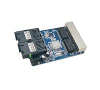 KAHDGSS Gigabit Fiber Switcher 4 RJ45 UTP Gigabit Fiber Optically Media Converter 4 RJ45 Ethernet Board Replacement Networking Switcher Transceiver