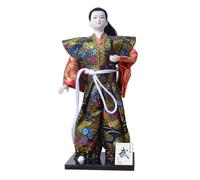 KAHDGSS Japanese Samurais Dolls 12inch Male Figurine in Kimonos for Collectors and Home Decoration Kimonos Ornament