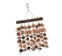 KAHDGSS Jaula de pájaros para masticar, rompecabezas de desgarro, bloque de dentición, juguete de molienda de pájaros, jaula de pájaros, juguete de entretenimiento para colgar