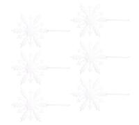 KAHDGSS Juego De 6 Guarniciones Reciclables Ornamentación Suspendida Fina PVC Escena Múltiple Entonación Navideña No Se Decolora Cubierta para Fiesta Navidad