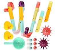 KAHDGSS Juego Interactivo de Juguete de baño para bebé, Incluye tobogán acuático y natación para Disfrute acuático, Juguete de construcción, muñecas interactivas para la del baño
