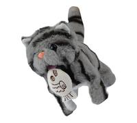 KAHDGSS Juguete de Gato de Peluche dinámico con función de alimentación, Ideal para diversión y Aprendizaje de jóvenes, Gato de Peluche Que Camina automático