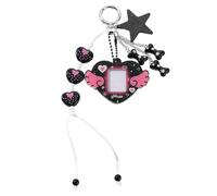 KAHDGSS Llavero Con Forma De Estrella Dulce Y Vanguardista Dije Para Bolso Con Marco Corazón Llavero Encantador Mochilas Monederos Accesorios Regalo Accesorio Bolso Lindo