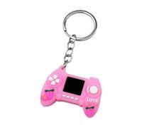 KAHDGSS LLavero de controlador inspirado en frutas, mando colorido, llavero de simulación de juguete, máquina de juego, llavero juguetón para bolsos