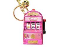 KAHDGSS Llavero giratorio de con juego de frutas, luces LED coloridas y música, para recuerdos y recuerdos de fiesta, llavero de recuerdo de Macao